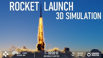 Rocket Launch 3D Simulation | Blender