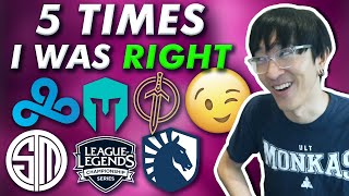 5 Times I Was RIGHT About The 2020 Spring Split