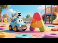 Tiny Wheels ABC Car Learning Song | Alphabet Car Song for Kids | Fun Driving ABC Adventure