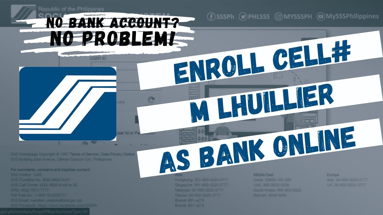 How to Enroll M Lhuillier as Bank Account on SSS Online Using Cellphone  Number - YouTube