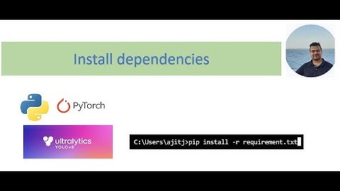3. Install dependencies for custom object detection using YOLO