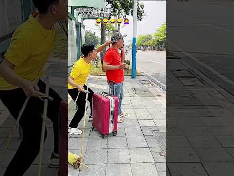 Lost Focus, Lost the Suitcase! 😂🧳 #funny #hilariousfails #shorts #lol