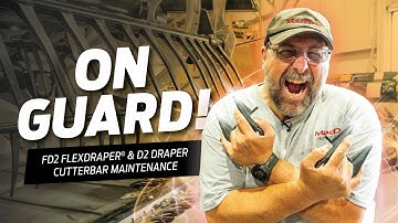 MacDon How To - FD2 FlexDraper® Header & D2 Draper Cutterbar Maintenance (PlugFree™ Knife Guards)