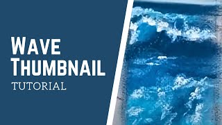 How to draw a wave thumbnail sketch with soft pastels step by step tutorial for beginners @KatiaKotIllustrator