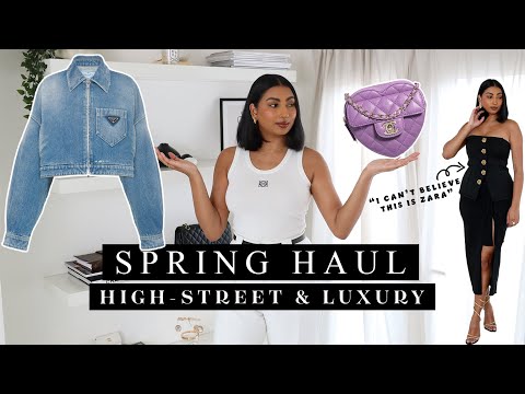 Video SPRING HIGH STREET & LUXURY HAUL | ZARA, CHANEL,... - youtube