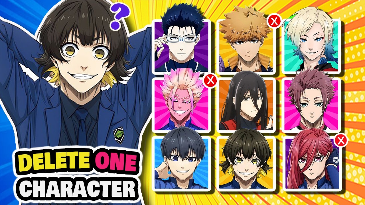 ❌DELETE ONE CHARACTER❌BLUE LOCK ANIME | Anime Quiz @brainitquiz​