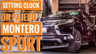 [HOW TO] Change Setting Clock Time on Mitsubishi Pajero Sport / Montero Sport / Shogun Sport 2018