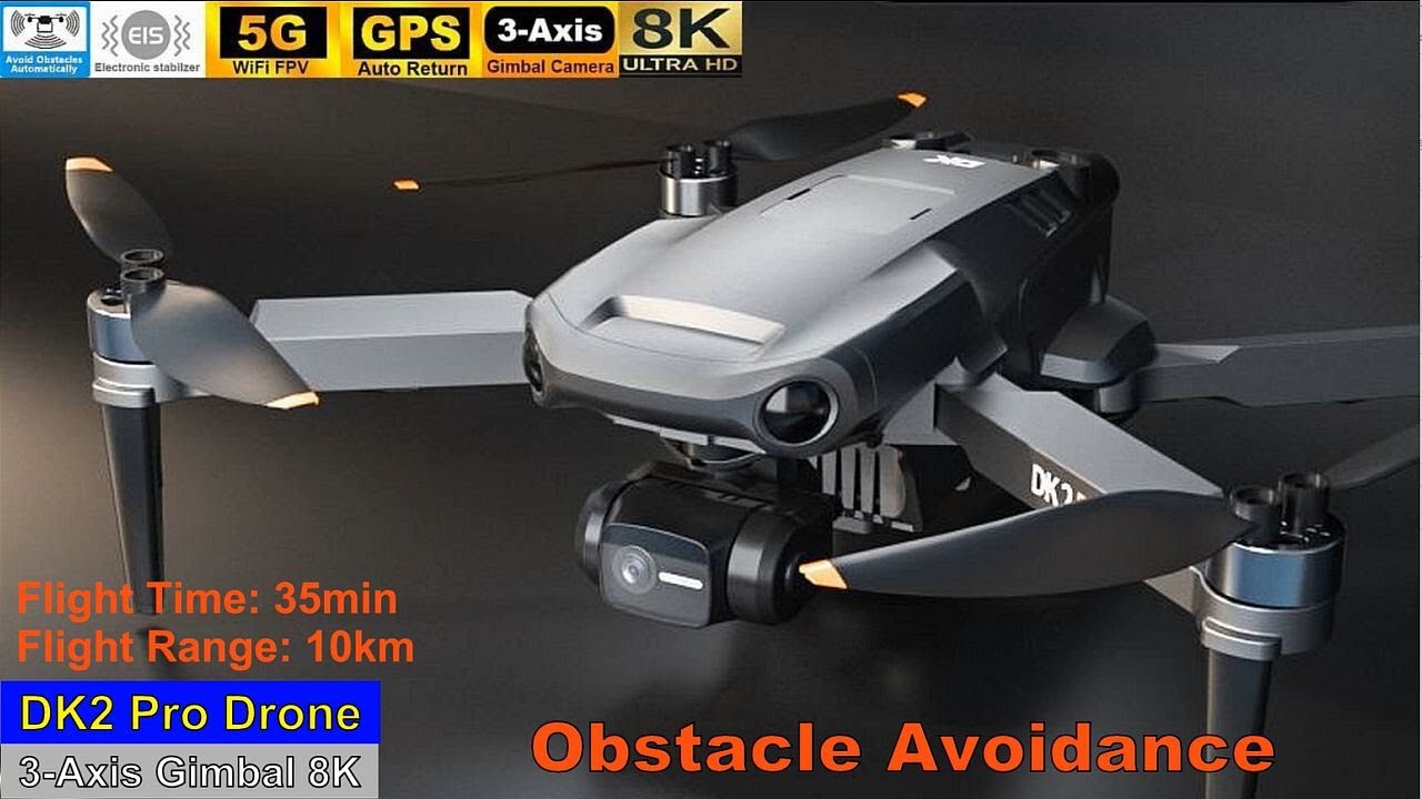 mestre Grav stempel DK2 Pro Obstacle Avoidance 3-Axis Gimbal EIS 8K Mini Drone – Just Released  ! - YouTube