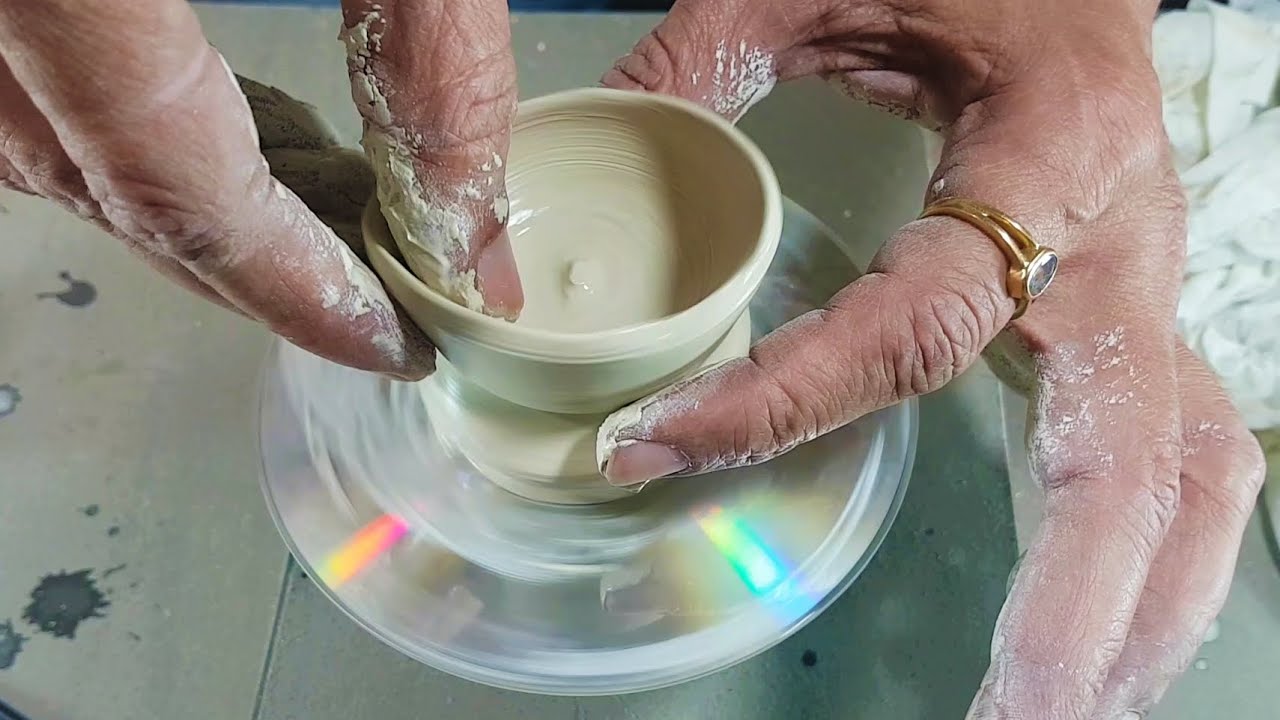 Mini Pottery Wheel Machine, Ceramic Electric DIY Potter's Wheel