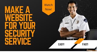 Create a One-Page Simple Website for Your Security Service