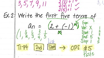PreCalc 8.1 Sequences and Series