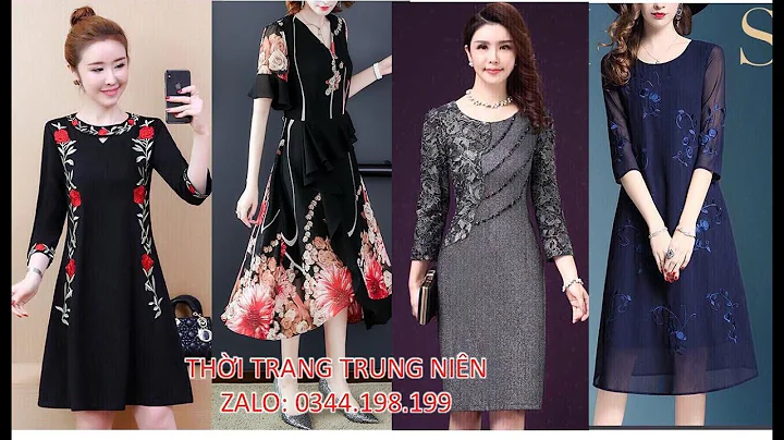 Đầm Trung Niên Cao Cấp, Thời Trang Trung Niên U50, U40, U60 Sang trọng, cao cấp đẹp 2019-2020