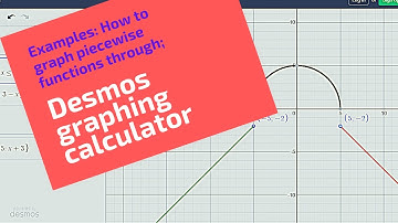 How to graph piecewise functions using Desmos graphing calculator? Examples
