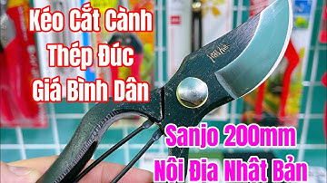 [ Tập 1549 ] Kéo cắt cành thép đúc giá bình dân Sanjo 200mm nội địa Nhật Bản