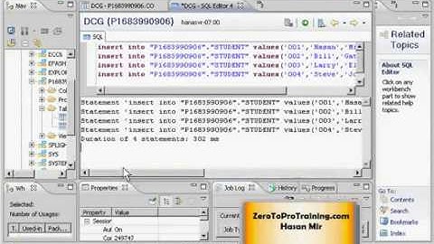 SAP HANA Studio Tutorial 4 - INSERT Statement