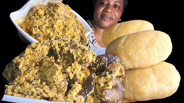 African food mukbang/SMR EATING SOUND MUKBANG FUFU WITH EGUSI SOUP 