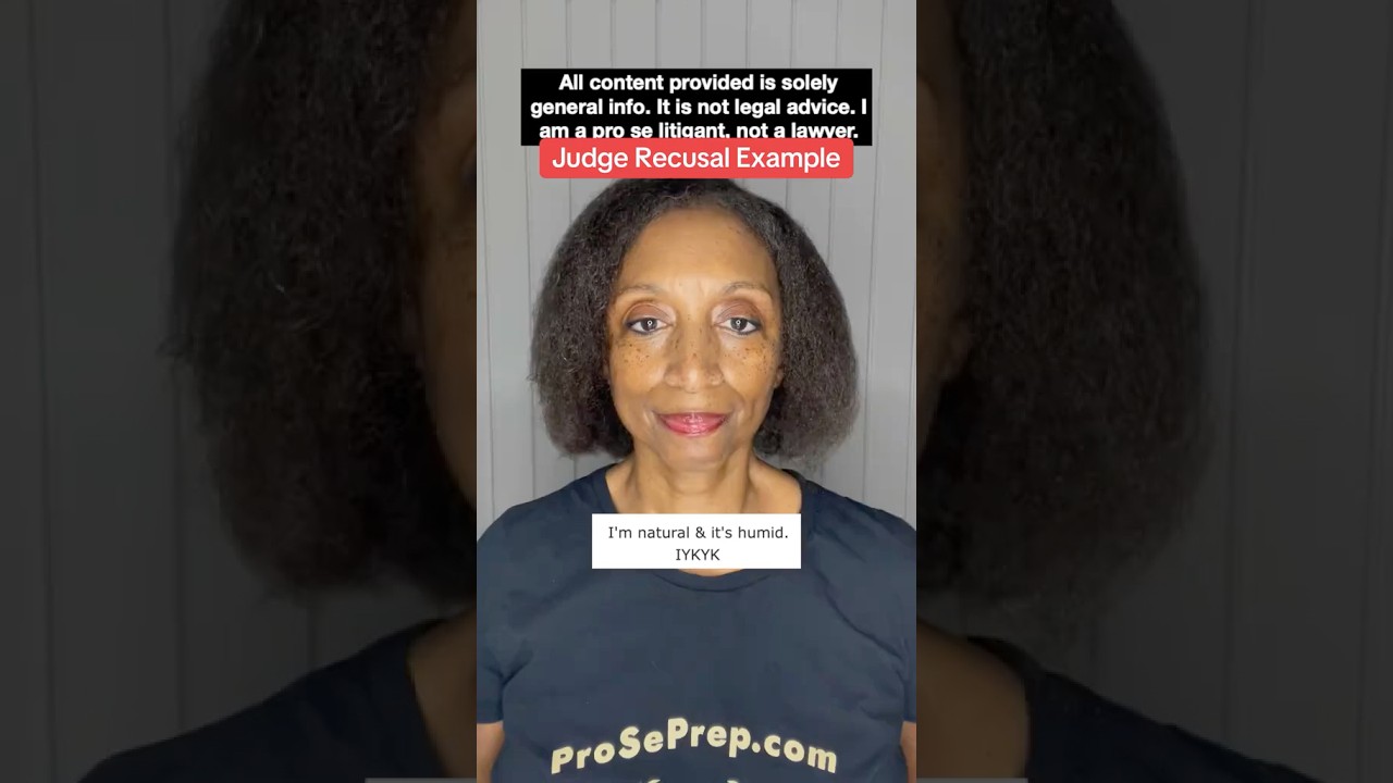 Judge Recusal Examples