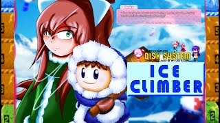 Ready to climb with Monika? | VS. Ice Climber Co-op (Famicom Disk System): cooperative 2-player mode