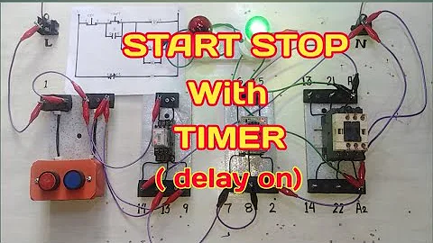 START STOP with TIMER ( Delay On ) [Tagalog] Basic Motor Control Tutorial