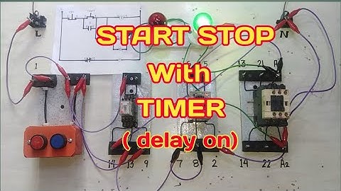 START STOP with TIMER ( Delay On ) [Tagalog] Basic Motor Control Tutorial