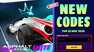NEW REDEEM CODE ASPHALT LEGENDS UNITE 22 MAY 2026 || ASPHALT LEGENDS UNITE CODES 2026