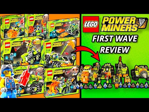 YouTube thumbnail: I Built Every LEGO Power Miners Set From the First Wave!! (Full Wave Review)