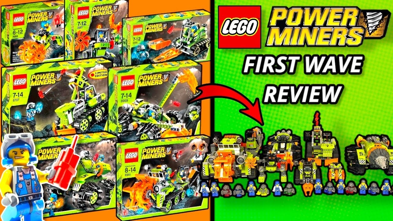 I Built Every LEGO Power Miners Set From the First Wave!! (Full Wave Review)