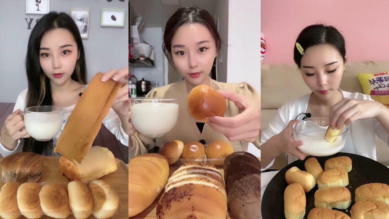 🍞 [MUKBANG] bread dipped in yogurt edition