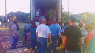 Pumpkin Unloading Day at First Presbyterian Church