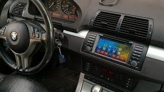 Android-магнитола для BMW X5 E53 со штатным DSP-усилителем