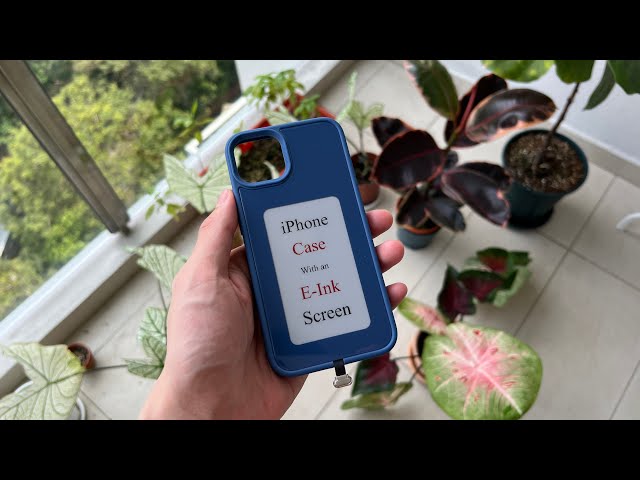 iPhone case with a customizable e-ink screen - YouTube iPhone case with a customizable e-ink screen - YouTube