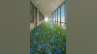 Blue Flowers Hallway