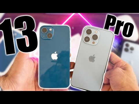 NEW iPhone BLUE 13 vs 13 Pro - Ultimate Hands ON Color Comparison