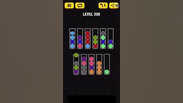 Ball Sort Puzzle level 308 solution