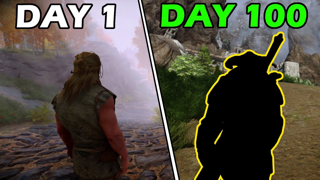 100 Days Walking Through Skyrim - YouTube