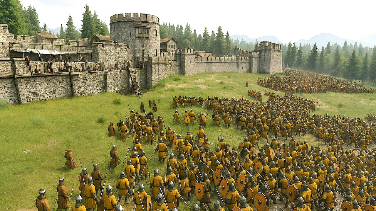 2000 Aserai vs 2000 Vlandians – Castle Siege | Mount & Blade 2 Bannerlord