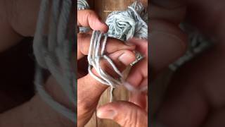 Best way to Rewinding tangled yarn 🧶 #crochet #knitting #yarn #amigurumi #asmr #keşfet #tips