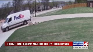 Choctaw man frustrated with protocol after delivery driver hits mailbox