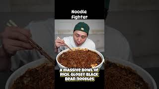 Big Bowl Of Y Black Bean Noodles With Kimchi