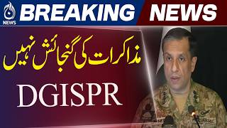 No Talks with Terrorists | DG ISPR Ahmed Sharif Clear Warning | Pakistan Counter Terrorism Policy