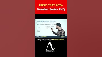 UPSC CSAT 2024 | Number Series PYQ | Previous Year Questions