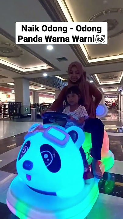 Naik Odong-Odong Panda Warna Warni Lucu 🐼🌈#naikodongodonglucu #naikodongodongmobil #odongodong