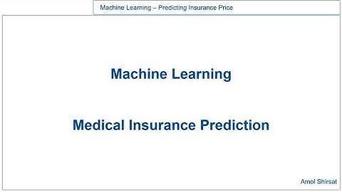 Machine Learning Model for Medical Insurance Price