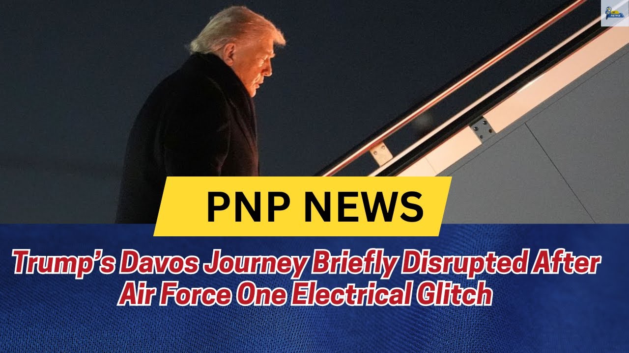 Trump’s Davos Journey Briefly Disrupted After Air Force One Electrical Glitch