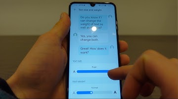 How To Change Font Size on Huawei P30 Lite