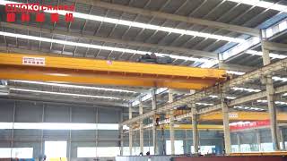 Electric open winch double beam crane