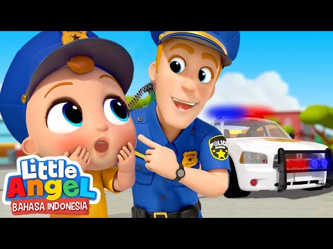 Kita Aman dengan Pak Polisi | Lagu Anak | Little Angel Bahasa Indonesia