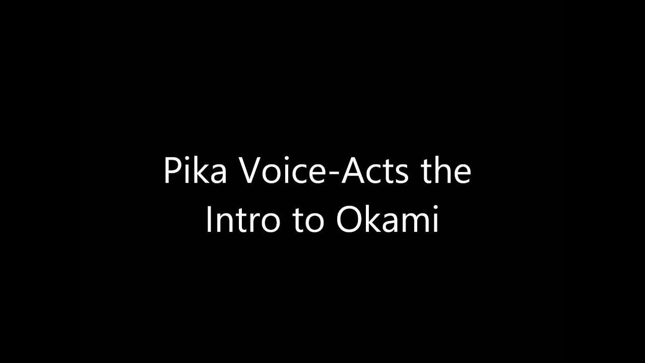 Random Video: I voice-act the intro to Okami!