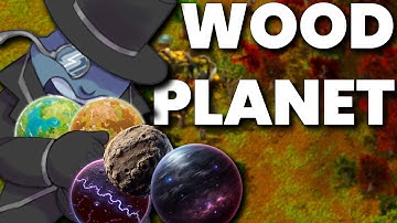 Factorio with WAY too many planet mods (wood planet start)