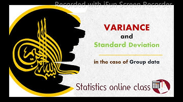 How to calculate VARIANCE and Standard Deviation in the case of ungroup data